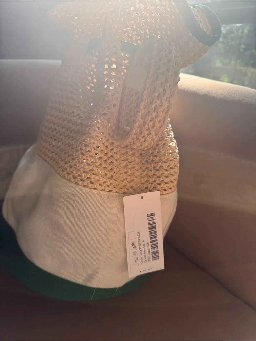 NWT Rosie Assoulin x Target Woven Drawstring Tote